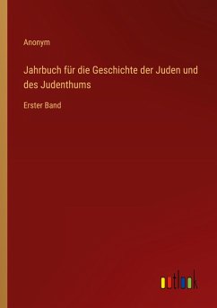 Cover Jahrbuch für die Geschichte der Juden und des Judenthums