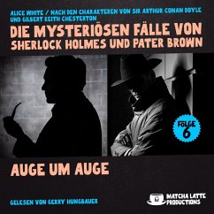 Cover Auge um Auge (Die mysteriösen Fälle von Sherlock Holmes und Pater Brown, Folge 6) (MP3-Download)