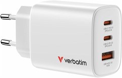 Cover Verbatim Essentials GaN Charger 65W 2xUSB-C/1xUSB-A weiß 32353