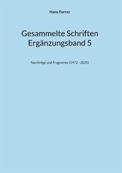 Gesammelte Schriften ErgBd 5 (eBook, ePUB)