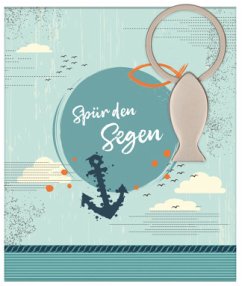 Cover Fisch-Schlüsselanhänger aus silberfarbenem Metall