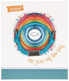 Cover Türkises Textil-Armband mit Ichthys-Anhänger: Mit Jesus auf dem Weg