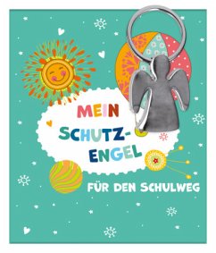 Cover Engel-Schlüsselanhänger aus silberfarbenem Metall: Schutz auf dem Schulweg