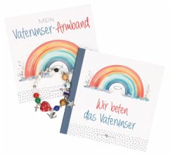 Cover Stretch-Armband mit Kreuz und bunten Perlen: Mein Vaterunser