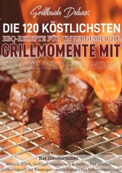 Cover Grillbuch Deluxe: Die 120 köstlichsten BBQ-Rezepte für unvergessliche Grillmomente mit Familie und Freunden!