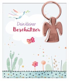 Cover Engel-Schlüsselanhänger aus roségoldfarbenem Metall