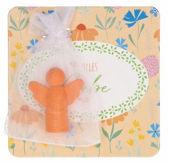 Engelfigur aus Metall 3 x 2,5 cm