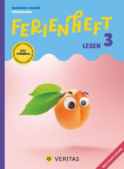 Cover Ferienheft Lesen - 3. Klase Volksschule - Lehrplan 2023 - Mit eingelegten Lösungen