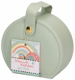 Cover Schmuckkästchen für Kinder aus salbeigrünem Kunstleder