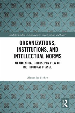 Cover Organizations, Institutions, and Intellectual Norms (eBook, ePUB)