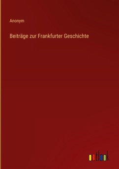 Cover Beiträge zur Frankfurter Geschichte
