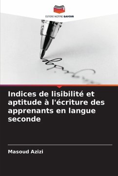 Cover Indices de lisibilité et aptitude à l'écriture des apprenants en langue seconde