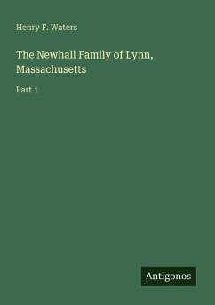 Cover The Newhall Family of Lynn, Massachusetts