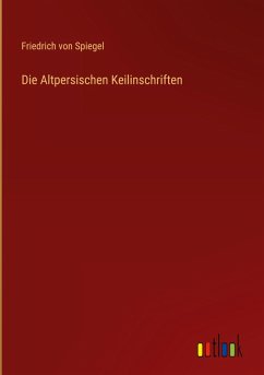 Cover Die Altpersischen Keilinschriften
