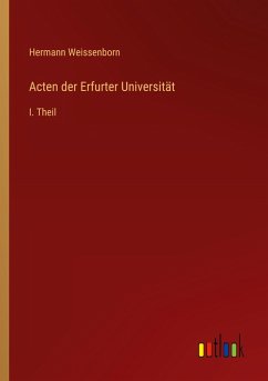 Cover Acten der Erfurter Universität