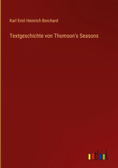 Cover Textgeschichte von Thomson's Seasons