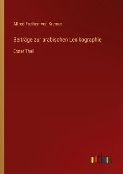 Cover Beiträge zur arabischen Lexikographie