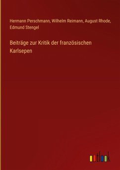 Cover Beiträge zur Kritik der französischen Karlsepen