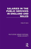 Salaries in the Public Services in England and Wales