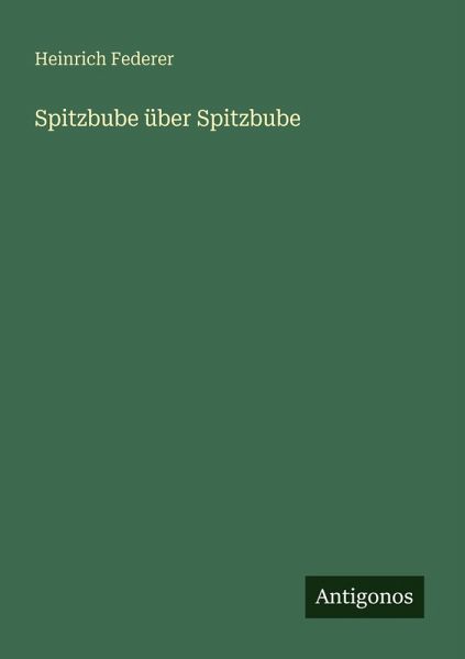 Spitzbube über Spitzbube Spitzbube über Spitzbube