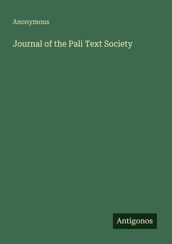 Journal of the Pali Text Society - Anonymous