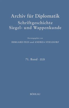 Cover Archiv für Diplomatik, Schriftgeschichte, Siegel- und Wappenkunde (eBook, PDF)