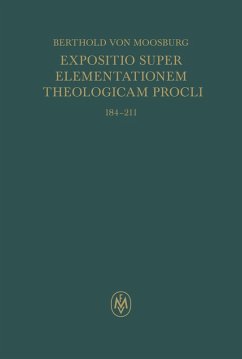 Cover Expositio super Elementationem theologicam Procli. Propositiones 35-65 (eBook, PDF)