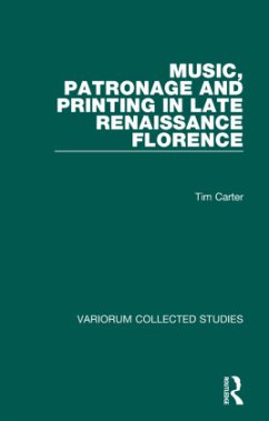 Cover Music, Patronage and Printing in Late Renaissance Florence