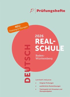 Cover Prüfungsheft - 2026 Deutsch Realschulabschluss - Baden-Württemberg - Original-Prüfungen und Lösungen