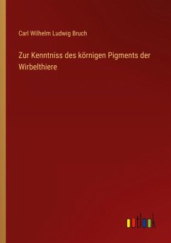 Cover Zur Kenntniss des körnigen Pigments der Wirbelthiere