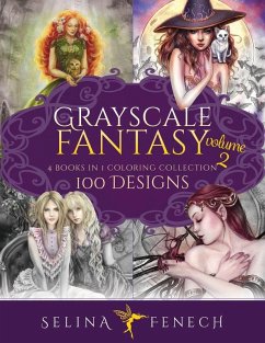 Cover Grayscale Fantasy Coloring Collection Volume 2