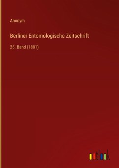 Cover Berliner Entomologische Zeitschrift