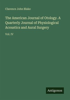 Cover The American Journal of Otology. A Quarterly Journal of Physiological Acoustics and Aural Surgery