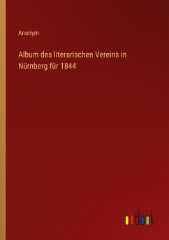 Cover Album des literarischen Vereins in Nürnberg für 1844
