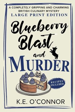 Cover Blueberry Blast and Murder - Large Print