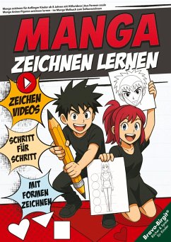 Cover Manga zeichnen für Anfänger Kinder ab 8 Jahren mit Hilfsvideos