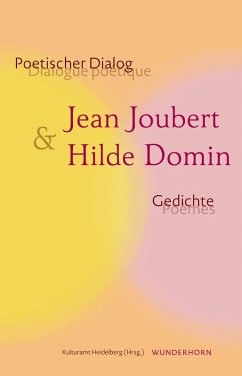 Cover Poetischer Dialog: Jean Joubert & Hilde Domin
