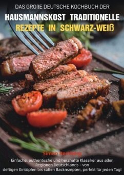 Cover Das Große Deutsche Kochbuch der Hausmannskost - Traditionelle Rezepte in Schwarz-Weiß