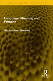 Language, Meaning and Persons (eBook, PDF)