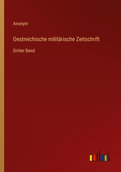 Cover Oestreichische militärische Zeitschrift