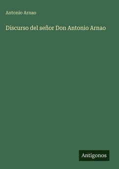 Cover Discurso del señor Don Antonio Arnao