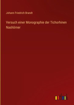 Cover Versuch einer Monographie der Tichorhinen Nashörner