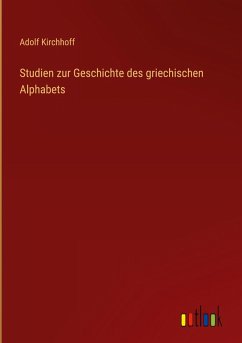 Cover Studien zur Geschichte des griechischen Alphabets
