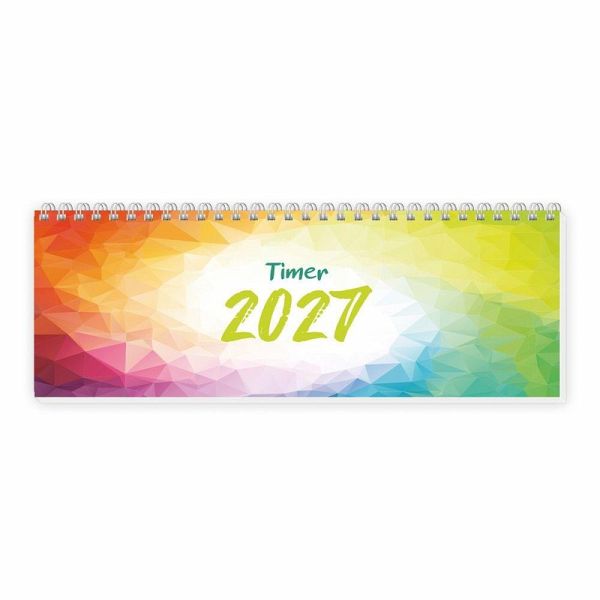 TRÖTSCH - Schreibtischquerkalender Timer Farben (eine Woche 2 Seiten) 2027 TRÖTSCH - Schreibtischquerkalender Timer Farben (eine Woche 2 Seiten) 2027