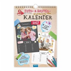 Cover TRÖTSCH - Foto- und Bastelkalender Premium A4 2027 mit vielen Stickern