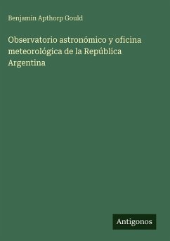 Cover Observatorio astronómico y oficina meteorológica de la República Argentina