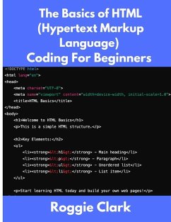 Cover The Basics of HTML (Hypertext Markup Language) Coding For Beginners