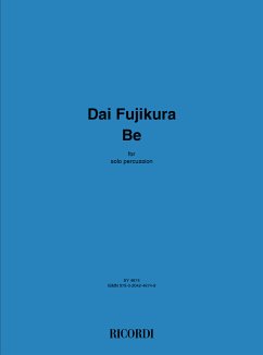 Cover Dai Fujikura, Be (Solo Version) Percussion Buch