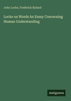 Cover Locke on Words An Essay Concerning Human Understanding
