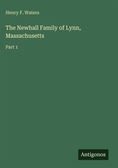 Cover The Newhall Family of Lynn, Massachusetts